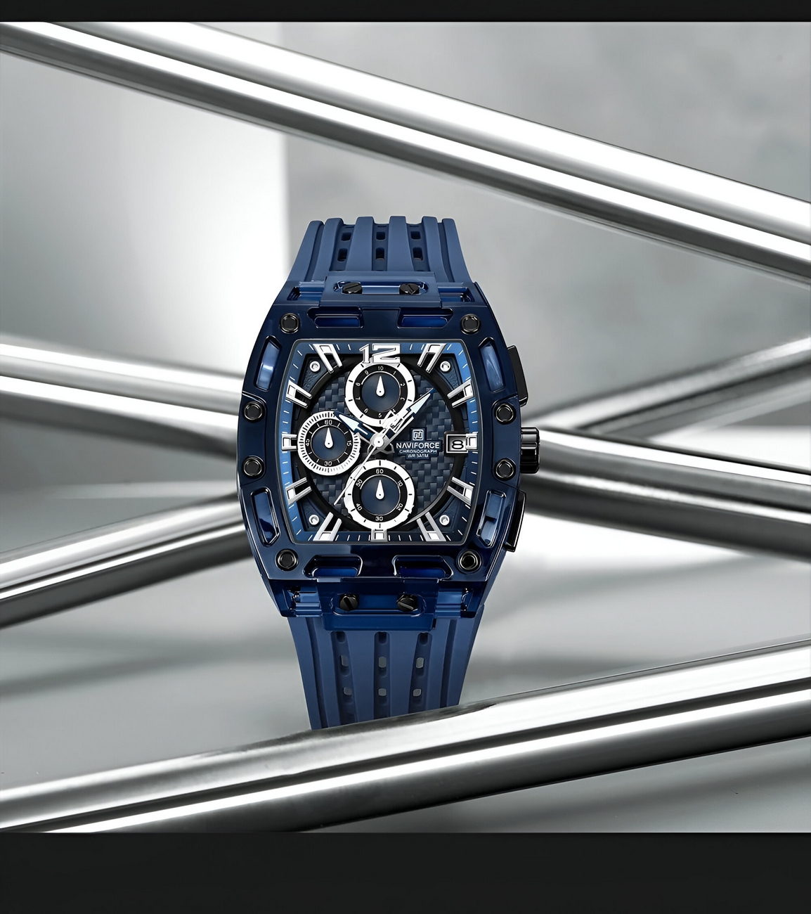 Reloj Naviforce Deportivo Nf7105 Goma Hombre
